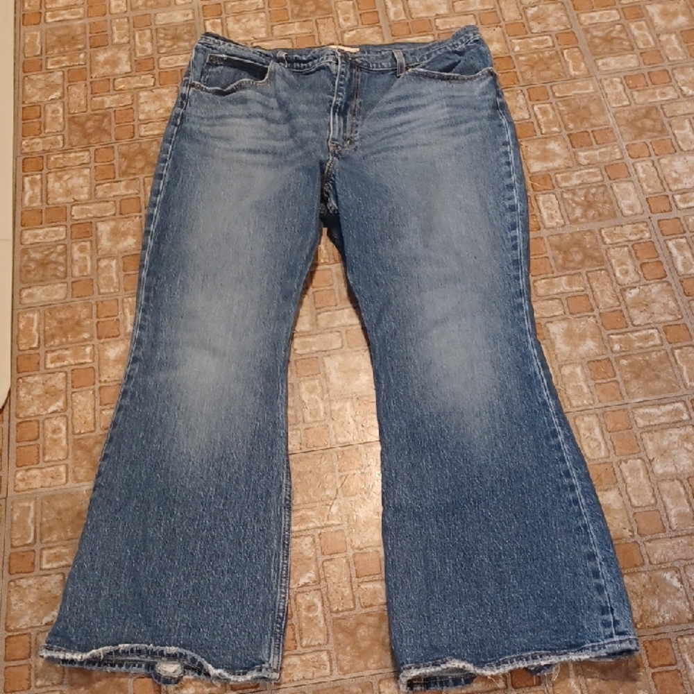 Levi's Blue Flare Wide Leg Jeans Women's Size 34, 70's High Flare
